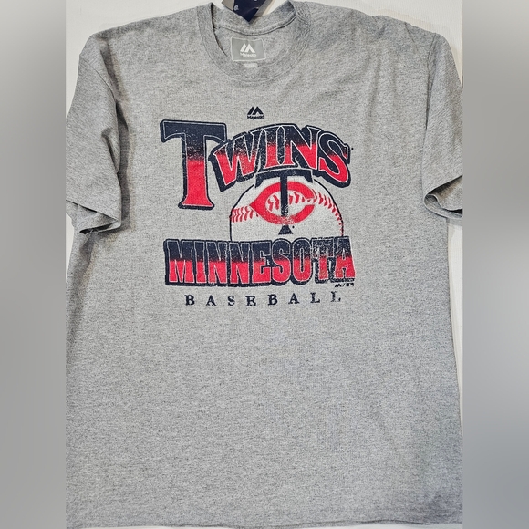 Minnesota Twins Womens T-shirt XL Grey Fall Baseball Tee Official Licensed Gear - Picture 1 of 6